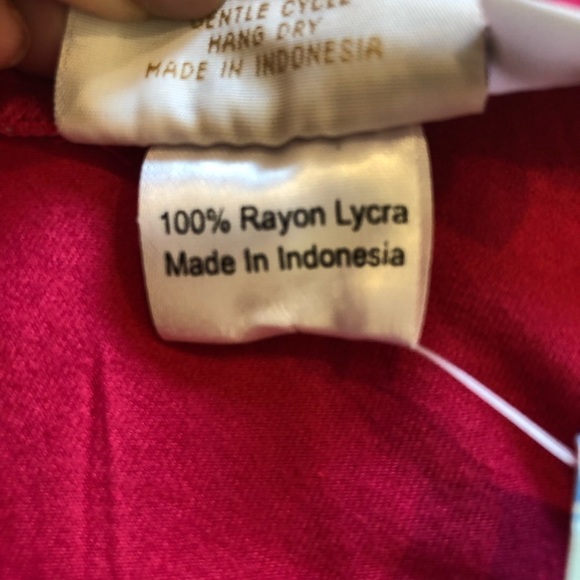 Island Importer/ NWT/ Women's Rayon Cocktail Island Dress/ Bright Pink / S - Picture 14 of 15